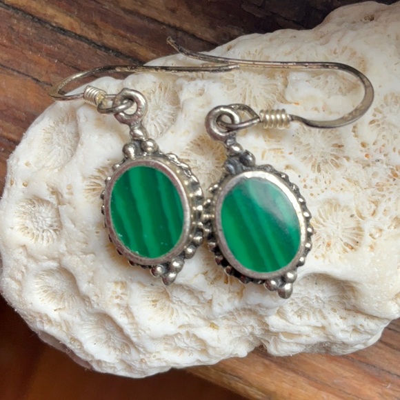 Jewelry - Malachite Sterling earrings
